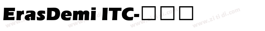 ErasDemi ITC字体转换